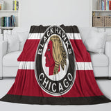 Laden Sie das Bild in den Galerie-Viewer, Chicago Blackhawks Blanket Flannel Throw Kids Room Decoration