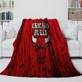 Laden Sie das Bild in den Galerie-Viewer, Chicago Bulls Blanket Flannel Fleece Throw Room Decoration