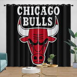 Laden Sie das Bild in den Galerie-Viewer, Chicago Bulls Curtains Blackout Window Drapes Room Decoration