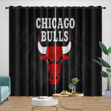 Laden Sie das Bild in den Galerie-Viewer, Chicago Bulls Curtains Blackout Window Drapes Room Decoration