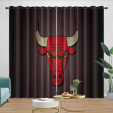 Laden Sie das Bild in den Galerie-Viewer, Chicago Bulls Curtains Blackout Window Drapes Room Decoration