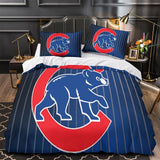 Laden Sie das Bild in den Galerie-Viewer, Chicago Cubs Bedding Set Quilt Cover Without Filler
