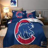 Laden Sie das Bild in den Galerie-Viewer, Chicago Cubs Bedding Set Quilt Cover Without Filler