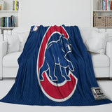 Laden Sie das Bild in den Galerie-Viewer, Chicago Cubs Blanket Flannel Throw Room Decoration