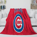 Laden Sie das Bild in den Galerie-Viewer, Chicago Cubs Blanket Flannel Throw Room Decoration