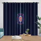 Laden Sie das Bild in den Galerie-Viewer, Chicago Fire Soccer Club Curtains Blackout Window Drapes Room Decoration