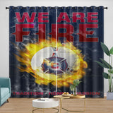 Laden Sie das Bild in den Galerie-Viewer, Chicago Fire Soccer Club Curtains Blackout Window Drapes Room Decoration