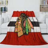 Laden Sie das Bild in den Galerie-Viewer, Chicago Blackhawks Blanket Flannel Throw Kids Room Decoration