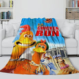 Laden Sie das Bild in den Galerie-Viewer, Chicken Run Blanket Flannel Throw Room Decoration