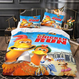 Laden Sie das Bild in den Galerie-Viewer, Chicken Run Duvet Cover Bedding Set Without Filler