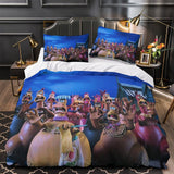 Laden Sie das Bild in den Galerie-Viewer, Chicken Run Duvet Cover Bedding Set Without Filler