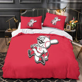 Laden Sie das Bild in den Galerie-Viewer, Cincinnati Reds Bedding Set Quilt Cover Without Filler