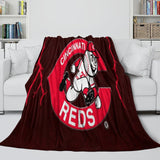 Laden Sie das Bild in den Galerie-Viewer, Cincinnati Reds Blanket Flannel Throw Room Decoration