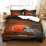 Laden Sie das Bild in den Galerie-Viewer, Cleveland Browns Bedding Set Duvet Cover Without Filler