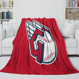 Laden Sie das Bild in den Galerie-Viewer, Cleveland Guardians Blanket Flannel Throw Room Decoration