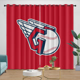 Laden Sie das Bild in den Galerie-Viewer, Cleveland Guardians Curtains Blackout Window Drapes Room Decoration