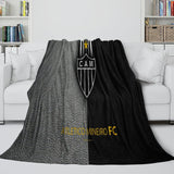 Laden Sie das Bild in den Galerie-Viewer, Clube Atlético Mineiro Blanket Flannel Fleece Room Decoration