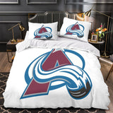 Laden Sie das Bild in den Galerie-Viewer, Colorado Avalanche Bedding Set Quilt Duvet Cover Without Filler
