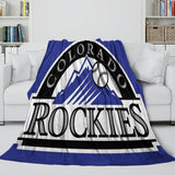 Laden Sie das Bild in den Galerie-Viewer, Colorado Rockies Blanket Flannel Throw Room Decoration
