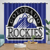 Laden Sie das Bild in den Galerie-Viewer, Colorado Rockies Curtains Blackout Window Drapes Room Decoration