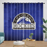 Laden Sie das Bild in den Galerie-Viewer, Colorado Rockies Curtains Blackout Window Drapes Room Decoration