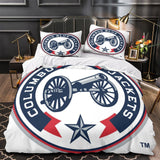 Laden Sie das Bild in den Galerie-Viewer, Columbus Blue Jackets Bedding Set Quilt Duvet Cover Without Filler