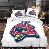 Laden Sie das Bild in den Galerie-Viewer, Columbus Blue Jackets Bedding Set Quilt Duvet Cover Without Filler