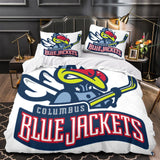 Laden Sie das Bild in den Galerie-Viewer, Columbus Blue Jackets Bedding Set Quilt Duvet Cover Without Filler