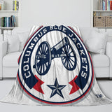 Laden Sie das Bild in den Galerie-Viewer, Columbus Blue Jackets Blanket Flannel Throw Kids Room Decoration