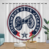 Laden Sie das Bild in den Galerie-Viewer, Columbus Blue Jackets Curtains Blackout Window Drapes Room Decoration