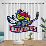 Laden Sie das Bild in den Galerie-Viewer, Columbus Blue Jackets Curtains Blackout Window Drapes Room Decoration
