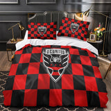 Laden Sie das Bild in den Galerie-Viewer, D.C. United Bedding Set Duvet Cover Without Filler