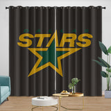 Laden Sie das Bild in den Galerie-Viewer, Dallas Stars Curtains Blackout Window Drapes Room Decoration