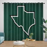 Laden Sie das Bild in den Galerie-Viewer, Dallas Stars Curtains Blackout Window Drapes Room Decoration