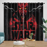 Laden Sie das Bild in den Galerie-Viewer, Darth Maul Curtains Pattern Blackout Window Drapes