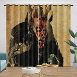Laden Sie das Bild in den Galerie-Viewer, Darth Maul Curtains Pattern Blackout Window Drapes