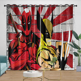 Laden Sie das Bild in den Galerie-Viewer, Deadpool And Wolverine Curtains Blackout Window Drapes