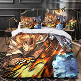 Laden Sie das Bild in den Galerie-Viewer, Demon Slayer Kimetsu no Yaiba Bedding Set Quilt Duvet Cover Without Filler