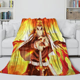 Laden Sie das Bild in den Galerie-Viewer, Demon Slayer Kimetsu no Yaiba Blanket Flannel Throw Room Decoration