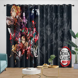 Laden Sie das Bild in den Galerie-Viewer, Demon Slayer Kimetsu no Yaiba Curtains Blackout Window Drapes Room Decoration