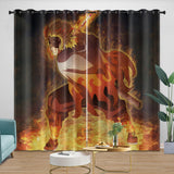 Laden Sie das Bild in den Galerie-Viewer, Demon Slayer Kimetsu no Yaiba Curtains Blackout Window Drapes Room Decoration