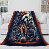 Laden Sie das Bild in den Galerie-Viewer, Denver Broncos Blanket Flannel Fleece Throw Room Decoration