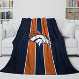 Laden Sie das Bild in den Galerie-Viewer, Denver Broncos Blanket Flannel Fleece Throw Room Decoration