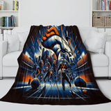 Laden Sie das Bild in den Galerie-Viewer, Denver Broncos Blanket Flannel Fleece Throw Room Decoration