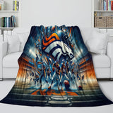 Laden Sie das Bild in den Galerie-Viewer, Denver Broncos Blanket Flannel Fleece Throw Room Decoration