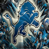 Laden Sie das Bild in den Galerie-Viewer, Detroit Lions Bedding Set Duvet Cover Without Filler