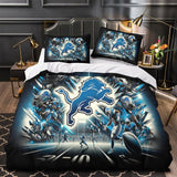 Laden Sie das Bild in den Galerie-Viewer, Detroit Lions Bedding Set Duvet Cover Without Filler