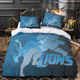 Laden Sie das Bild in den Galerie-Viewer, Detroit Lions Bedding Set Duvet Cover Without Filler