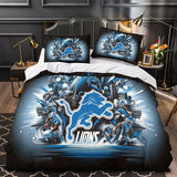 Laden Sie das Bild in den Galerie-Viewer, Detroit Lions Bedding Set Duvet Cover Without Filler