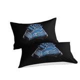 Laden Sie das Bild in den Galerie-Viewer, Detroit Lions Bedding Set Duvet Cover Without Filler